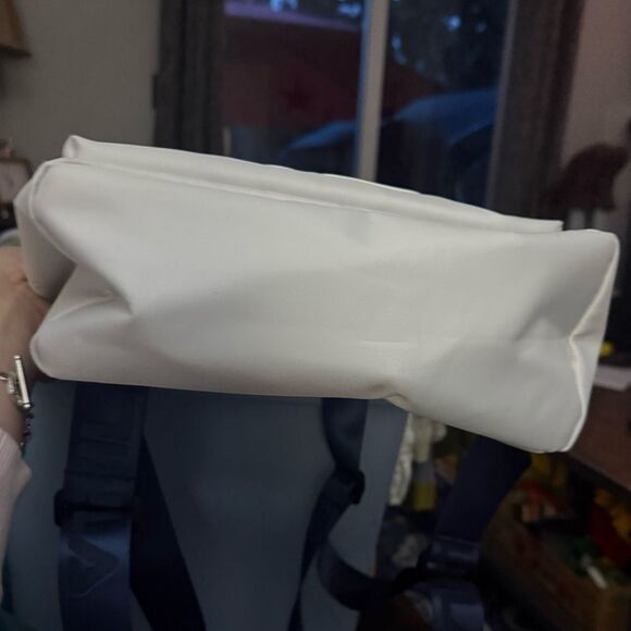 FILA All White Backpack Blue Straps - Picture 6 of 6